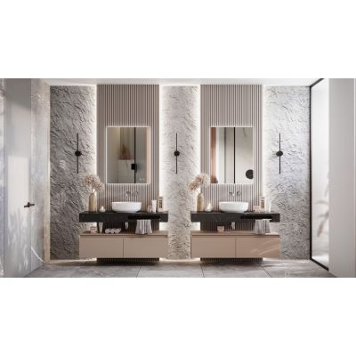 Lustro 60x80 cm prostokątne z oświetleniem z matą grzewczą RE069527000010 Elita Square