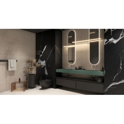 Umywalka 100.8x46 cm prostokątna ścienna zielona RE041000027010 Elita Dimple