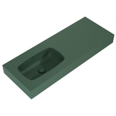 Umywalka 121x46 cm prostokątna ścienna zielona RE041201027010 Elita Dimple