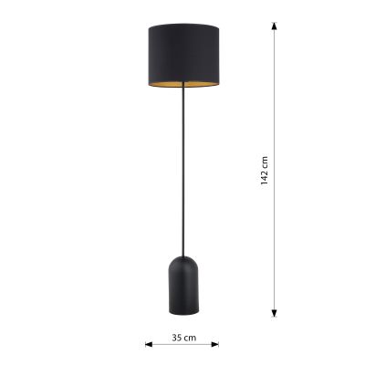 Lampa stojąca czarna 1323LP1 Emibig Aspen