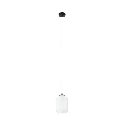Lampa wisząca 1x15 W biała-czarna 14351 Emibig Verdi