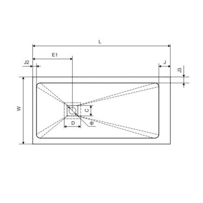 Brodzik prostokątny 140x90 cm BREX1503140090WHN Excellent Arda