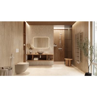 Lustro 80x120 cm prostokątne z oświetleniem z matą grzewczą DOEXLU120080AC Excellent Lumiro
