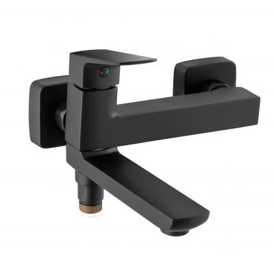 Bateria wannowo-prysznicowa ścienna czarna BVI1RVLBL Ferro Vitto VerdeLine