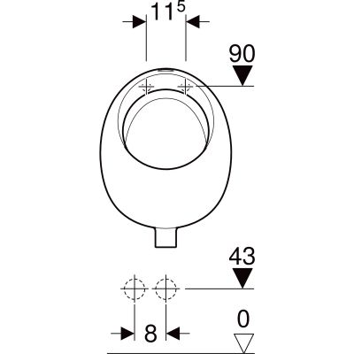 Pisuar 502790001 Geberit Selnova