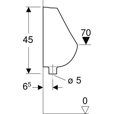 Pisuar 502790001 Geberit Selnova