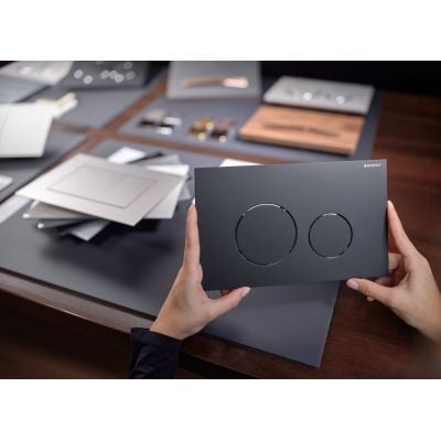 Przycisk spłukujący do wc czarny 115628141 Geberit Sigma40