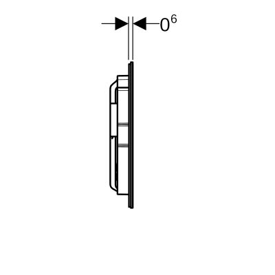 Przycisk spłukujący do wc 115628JL1 Geberit Sigma40