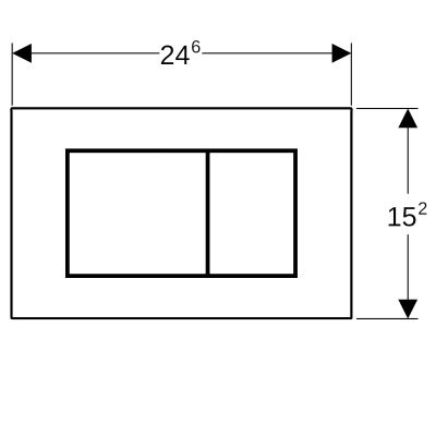 Przycisk spłukujący do wc 115629JK1 Geberit Sigma40