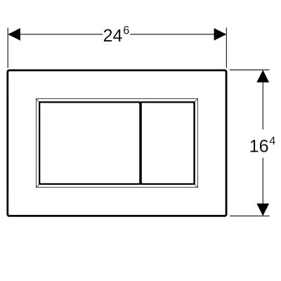 Przycisk spłukujący do wc czarny 115660DW1 Geberit Sigma01