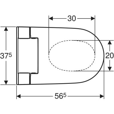 Toaleta myjąca wisząca bez kołnierza spłukiwanie wirowe biała 146350011 Geberit AquaClean
