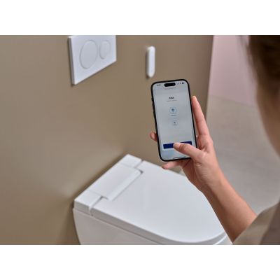 Toaleta myjąca wisząca bez kołnierza spłukiwanie wirowe biała 146350011 Geberit AquaClean