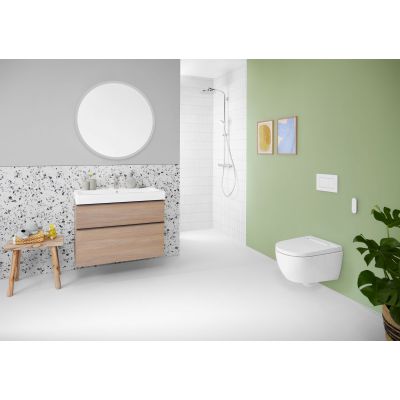 Toaleta myjąca wisząca bez kołnierza spłukiwanie wirowe biała 146350011 Geberit AquaClean