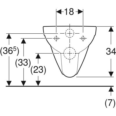 Miska WC wisząca bez kołnierza biały 500349011 Geberit Selnova