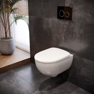 Miska WC wisząca bez kołnierza biały 500377012 Geberit Selnova Premium