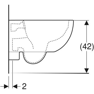 Miska WC wisząca bez kołnierza biały 500377012 Geberit Selnova Premium