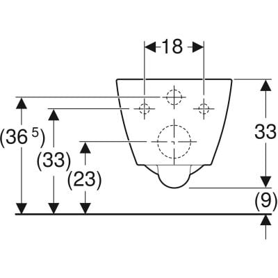 Miska WC wisząca bez kołnierza biały 500379018 Geberit Smyle Square