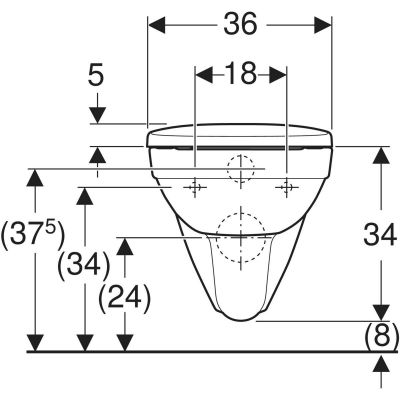 Zestaw miska z deską wisząca bez kołnierza biały 501751001 Geberit Selnova