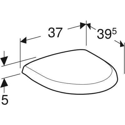 Deska sedesowa wolnoopadająca 501878001 Geberit Selnova Compact