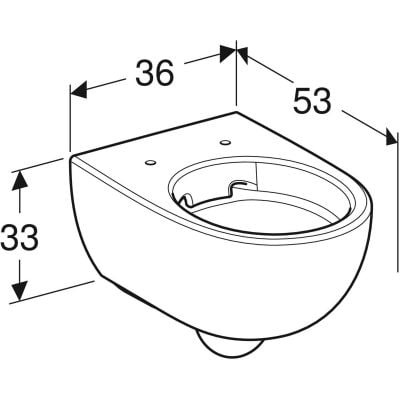 Miska WC wisząca bez kołnierza biały 502035001 Geberit Selnova Premium