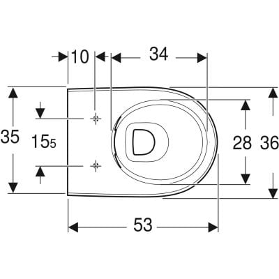 Miska WC wisząca bez kołnierza biały 502035001 Geberit Selnova Premium