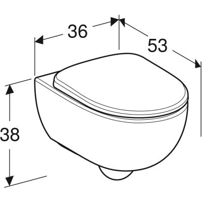 Miska WC z deską wolnoopadającą wisząca bez kołnierza biały połysk 502793001 Geberit Selnova Premium