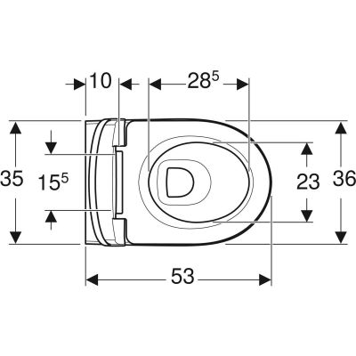 Miska WC z deską wolnoopadającą wisząca bez kołnierza biały połysk 502793001 Geberit Selnova Premium