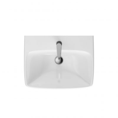 Umywalka 60x46 cm prostokątna ścienna biała 500300017 Geberit Selnova Square