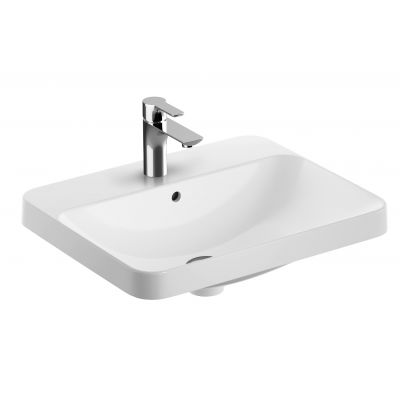 Umywalka 55x45 cm prostokątna wpuszczana biała 500740012 Geberit Variform