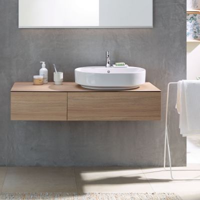 Umywalka 50x40 cm owalna nablatowa biała 500775012 Geberit Variform