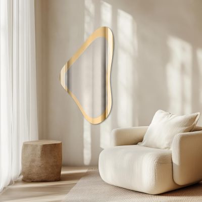 Lustro 45x100 cm srebrny-złoty TOSATLGOLD45x100 Guarda Atlas
