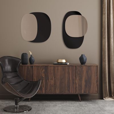 Lustro 60x110 cm czarny-srebrny TOSGUS2BLACK60x110 Guarda Gusto no. 2