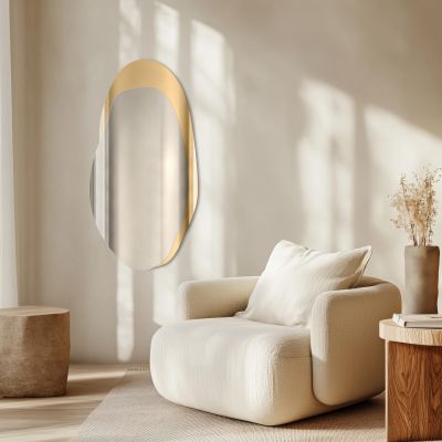 Lustro 60x120 cm srebrny-złoty TOSSMOGOLD60x120 Guarda Smoky