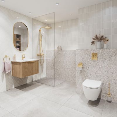 Szczotka toaletowa ścienna brushed cool sunrise 40374GN1 Grohe Essentials