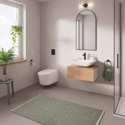 Bateria umywalkowa stojąca czarna 235752432 Grohe Start