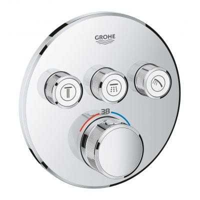Bateria wannowo-prysznicowa podtynkowa termostatyczna starlight chrome 29121000 Grohe Grohtherm SmartControl