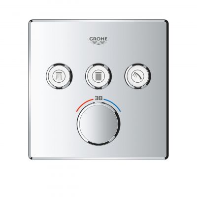 Bateria wannowo-prysznicowa podtynkowa termostatyczna starlight chrome 29126000 Grohe Grohtherm SmartControl