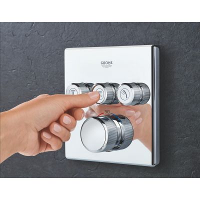 Bateria wannowo-prysznicowa podtynkowa termostatyczna starlight chrome 29126000 Grohe Grohtherm SmartControl