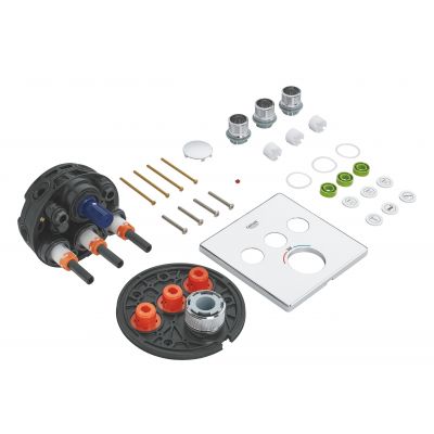 Bateria wannowo-prysznicowa podtynkowa termostatyczna starlight chrome 29126000 Grohe Grohtherm SmartControl
