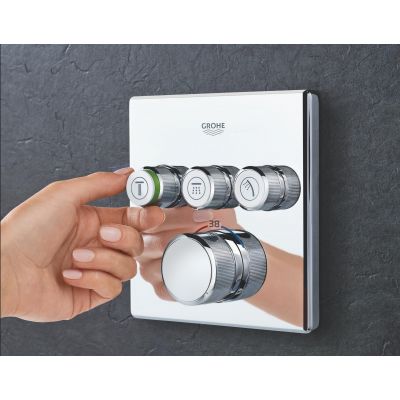 Bateria wannowo-prysznicowa podtynkowa termostatyczna starlight chrome 29126000 Grohe Grohtherm SmartControl