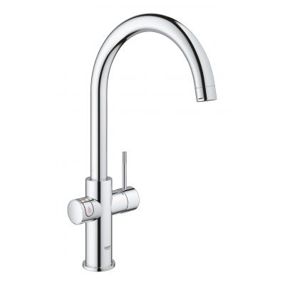 Bateria kuchenna stojąca starlight chrome 30083001 Grohe Red