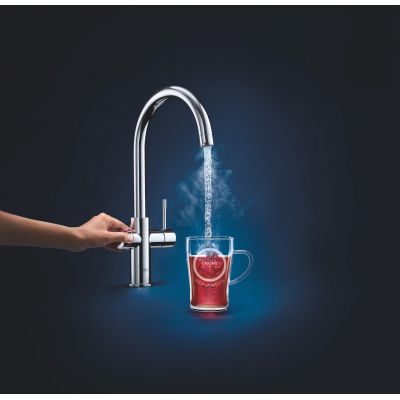 Bateria kuchenna stojąca starlight chrome 30083001 Grohe Red