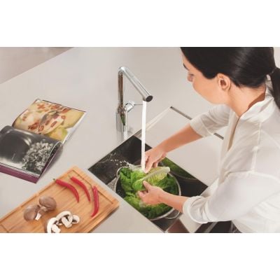 Bateria kuchenna stojąca starlight chrome 30270000 Grohe Essence