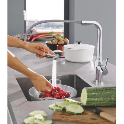 Bateria kuchenna stojąca starlight chrome 30270000 Grohe Essence
