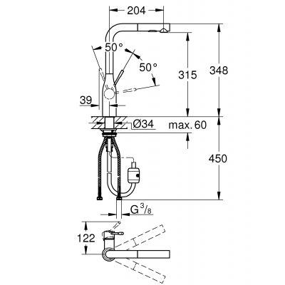 Zestaw Grohe 30270DC0, 31653AP0, 40535DC0
