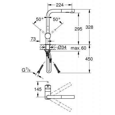 Zestaw Grohe 30274000 + Grohe 31654AP0