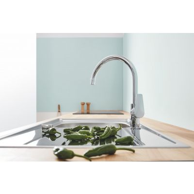 Bateria kuchenna stojąca starlight chrome 31367001 Grohe BauEdge