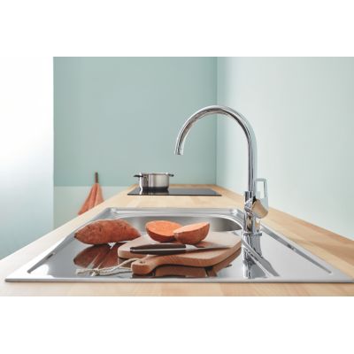 Bateria kuchenna stojąca starlight chrome 31368001 Grohe Bauloop