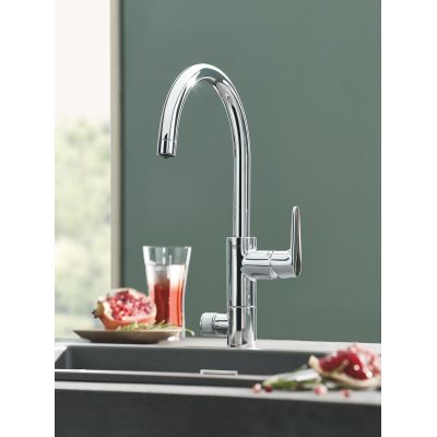 Bateria kuchenna stojąca chrom 31723000 Grohe Blue