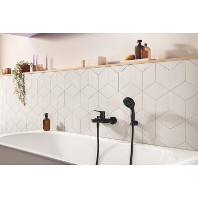 Bateria wannowo-prysznicowa ścienna czarna 322782432 Grohe Start